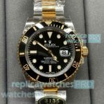Clean Factory 1-1 Copy Rolex Submariner Half Gold Black Dial 40MM Clean 3135 Watch